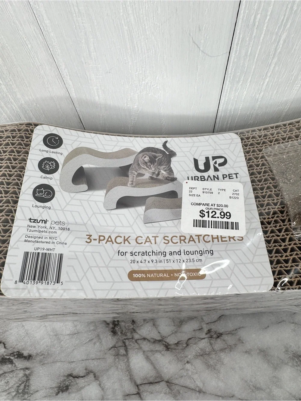 Urban Pet Curved Catnip Cat Scratcher